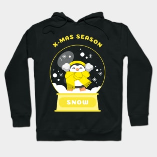 Xmas Season Snow Penguin (Yellow) Hoodie